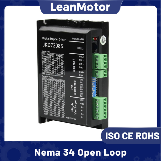 LMD7208S Cyfrowy sterownik krokowy 0,1 A - 7,2 A DC24V - 75 V dla silnika krokowego Nema 17-34