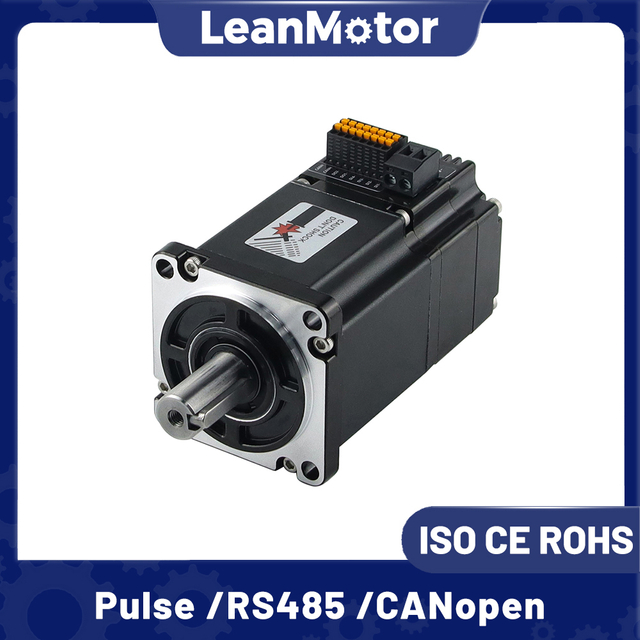 Nema 24 LMIDC60 V2-Serie, integrierter b&uuml;rstenloser Gleichstrom-Servomotor, 60 x 60 mm, Impuls-/RS485-/CANopen-Steuerung mit integriertem Treiber 