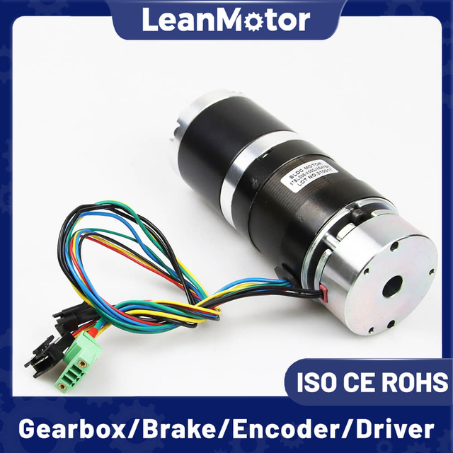 LeanMotor Nema 23 57BLS Bremse B&uuml;rstenloser BLDC-Gleichstrommotor 57x57mm 36V 3 Phasen 